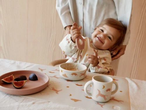 Liewood dream/ecru spisesæt Vivi silikone (4-pack)